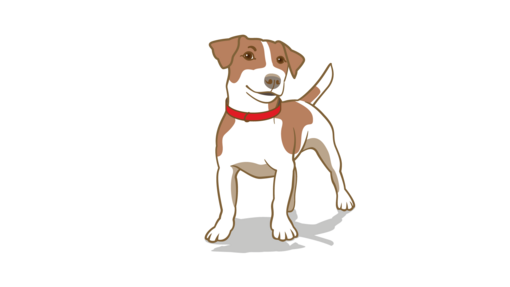 ontspannen lichaamstaal hond
